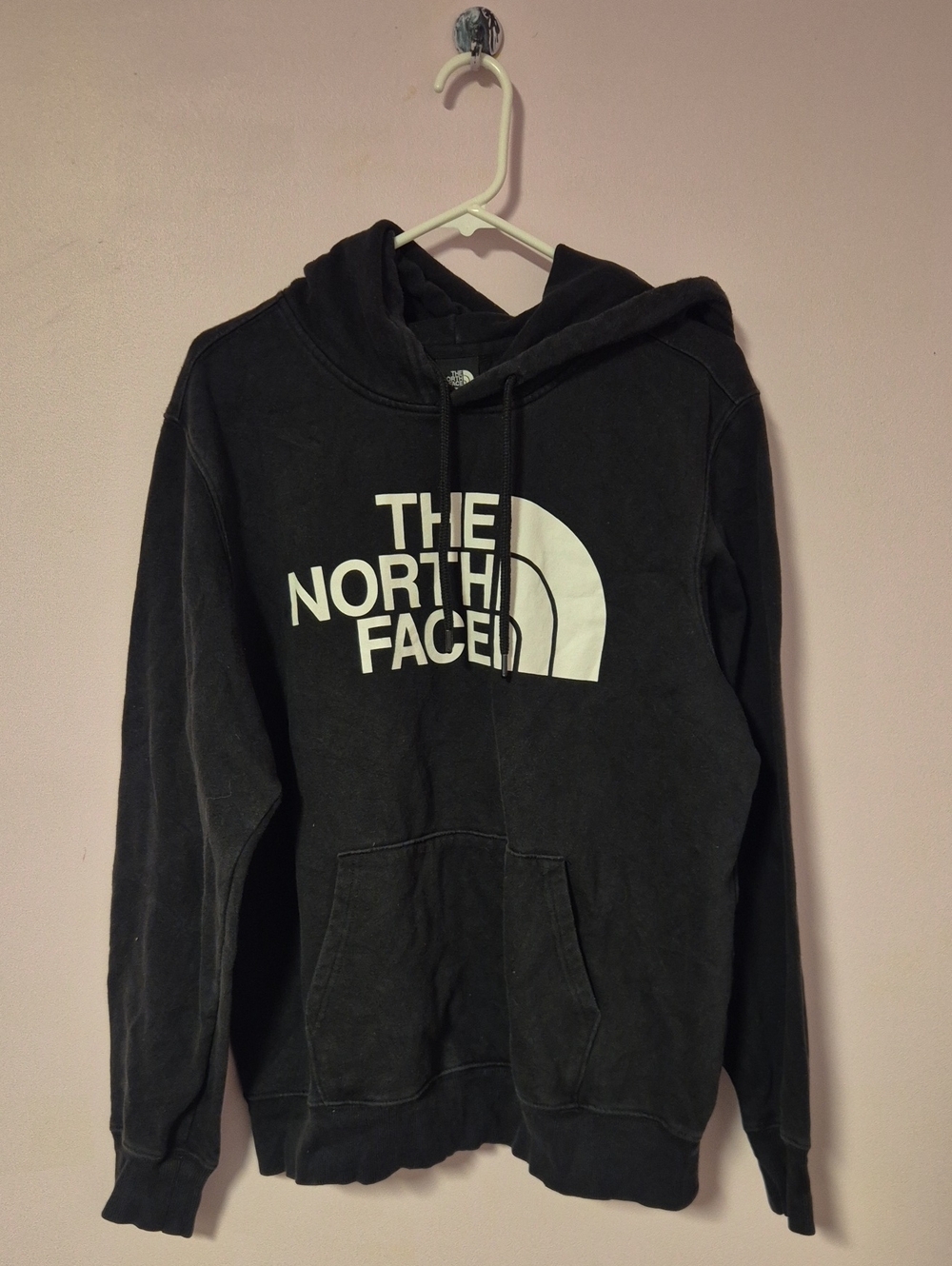 The North Face Men's Black Crewneck Large Half Dome Pullover Hoodie